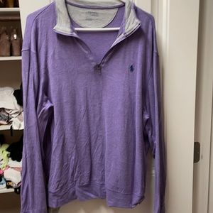 Men’s polo Purple pull over